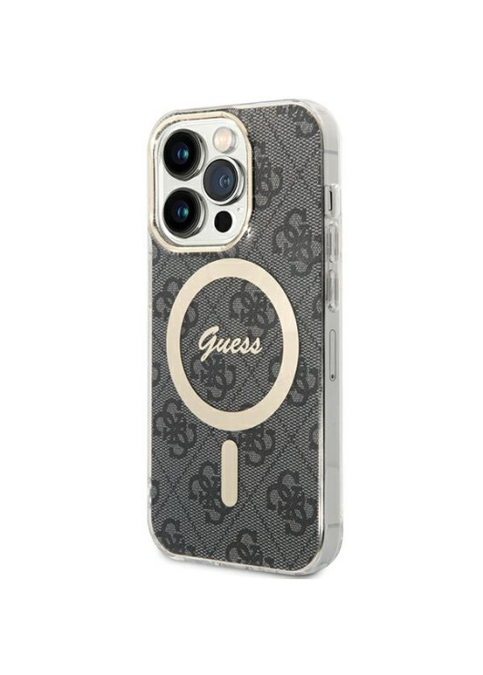 Guess nakładka GUHMP15LH4STK czarna HC MAGSAFE IML 4G B Apple Iphone 15 Pro Guess Czarny