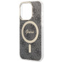 Guess nakładka GUHMP15LH4STK czarna HC MAGSAFE IML 4G B Apple Iphone 15 Pro Guess Czarny