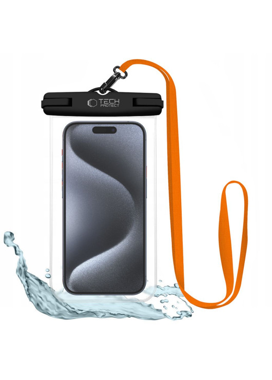 TECH-PROTECT UWC7 UNIVERSAL WATERPROOF CASE 6.9 INCH BLACK/ORANGE Tech-Protect Czarny