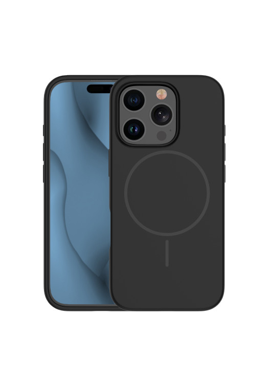 Nakładka Silicone Thin Mag Apple iPhone 16e Czarny