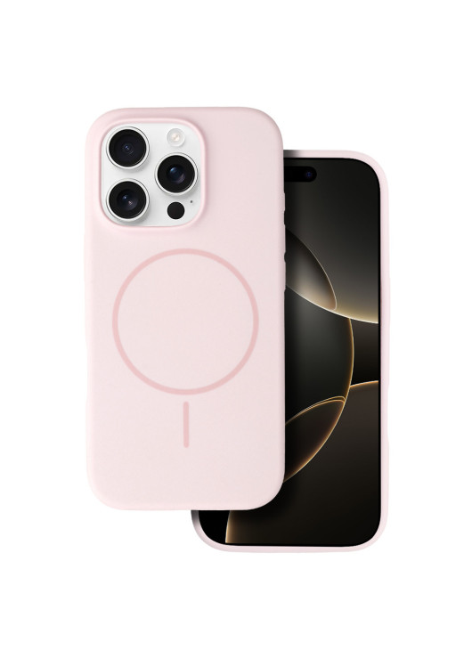 Nakładka Silicone Thin Mag Apple Iphone 15 Pro Jasnoróżowy
