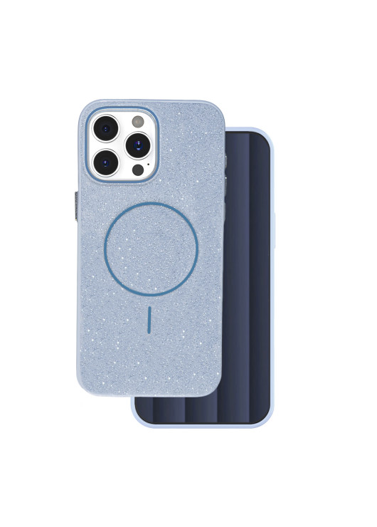 Etui Glitter Thin Mag Apple Iphone 15 Pro Niebieski