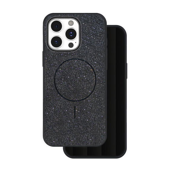 Etui Glitter Thin Mag Apple Iphone 15 Pro Czarny
