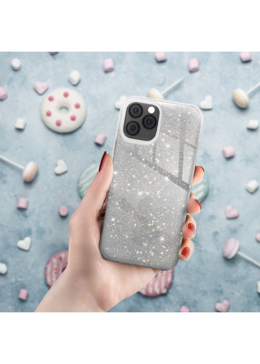 Etui Shining Samsung Galaxy A16 4G/5G Srebrny
