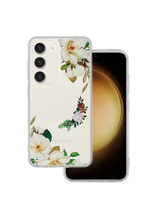 Tel Protect Flower wzór 3 Samsung A14 5G Tel Protect Przezroczysty
