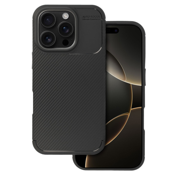 Etui Carbon Elite Apple iPhone 16 pro Czarny