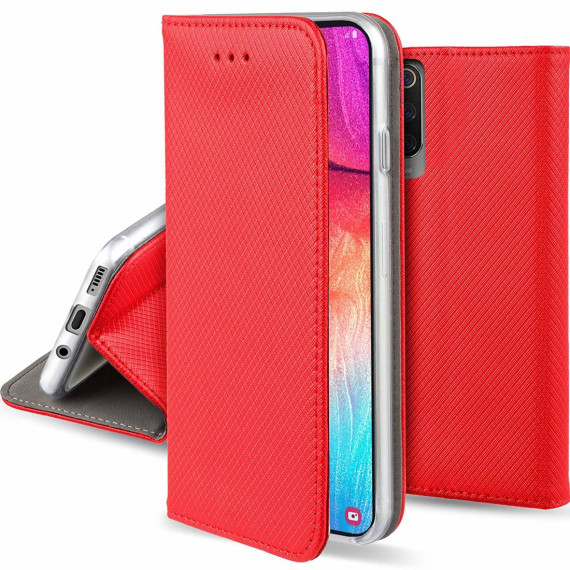 Etui Portfel Motorola G85 Inny Czerwony