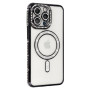 Bling Magsafe Case Samsung Galaxy S25 Czarny