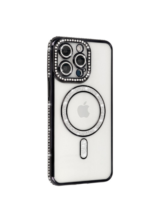 Bling Magsafe Case Samsung Galaxy S25 Czarny