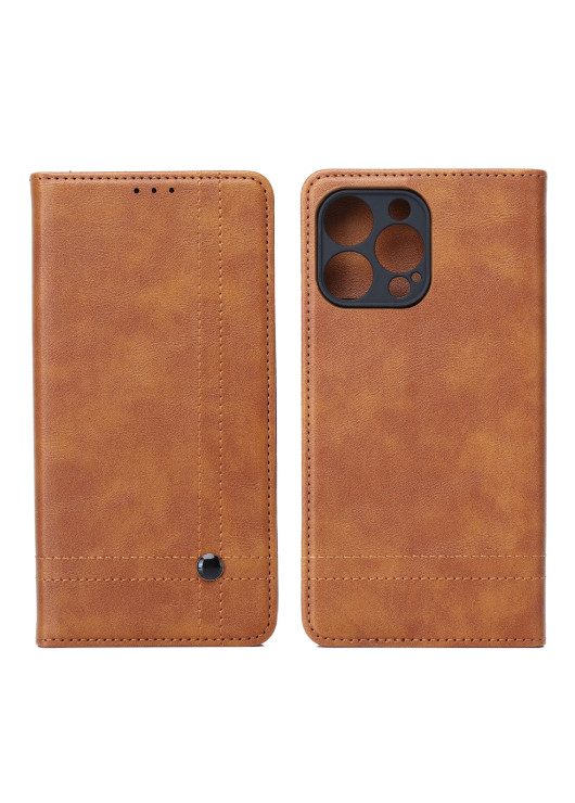 Etui Portfel Samsung A25 5G Brązowy