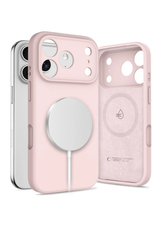 TECH-PROTECT SILICONE MAGSAFE Apple iPhone 17 Pro Max Tech-Protect Jasnoróżowy