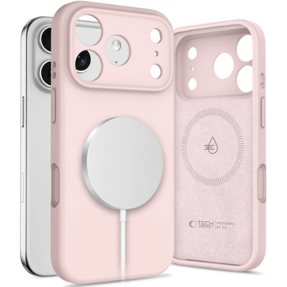 TECH-PROTECT SILICONE MAGSAFE Apple iPhone 17 Pro Max Tech-Protect Jasnoróżowy