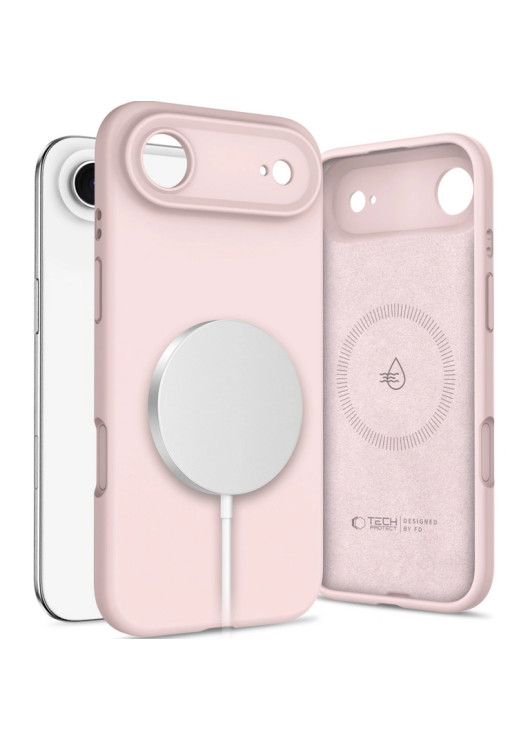 TECH-PROTECT SILICONE MAGSAFE Apple iPhone 17 AIR Tech-Protect Jasnoróżowy