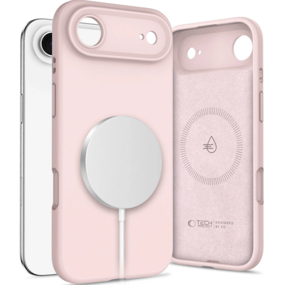 TECH-PROTECT SILICONE MAGSAFE Apple iPhone 17 AIR Tech-Protect Jasnoróżowy