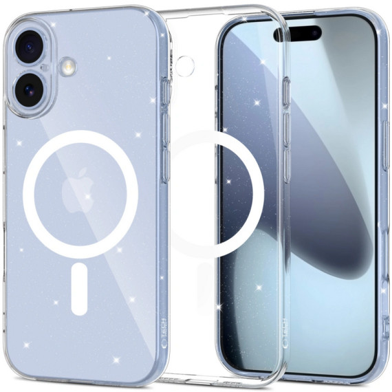 TECH-PROTECT FLEXAIR MAGSAFE CLEAR GLITTER Apple iPhone 17 Tech-Protect Przezroczysty