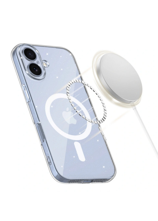 TECH-PROTECT FLEXAIR MAGSAFE CLEAR GLITTER Apple iPhone 17 Tech-Protect Przezroczysty