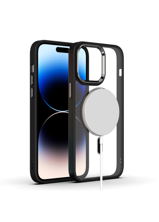 Tel Protect Magnetic Clear Case Apple iPhone 12 Pro Max Tel Protect Tytanowy