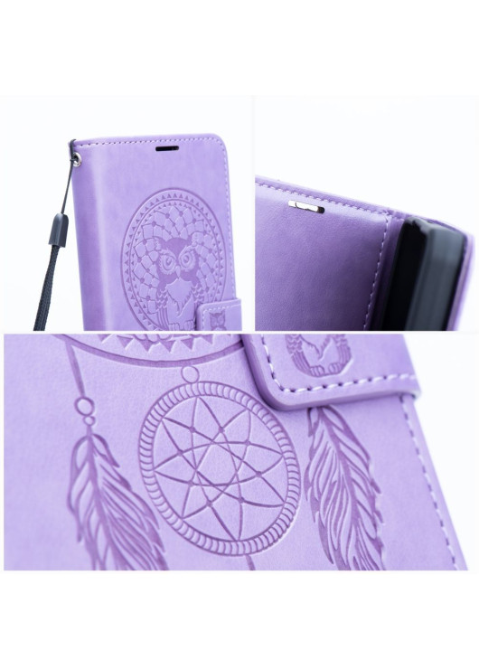 Etui Portfel Łapacz Snów Samsung A17 Forcell Fioletowy
