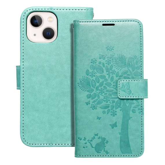 Etui Portfel Drzewo Samsung A17 Forcell Miętowy