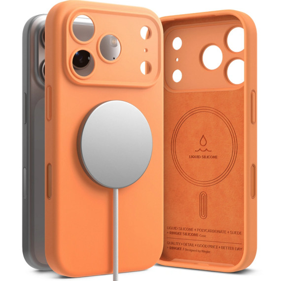 RINGKE SILICONE MAGNETIC MAGSAFE TANGERINE Apple iPhone 17 Pro Max Ringke Pomarańczowy