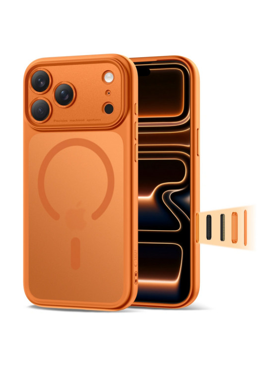 TECH-PROTECT MAGPEAK MAGSAFE CC MATTE COSMIC ORANGE Apple iPhone 17 Pro Tech-Protect Pomarańczowy