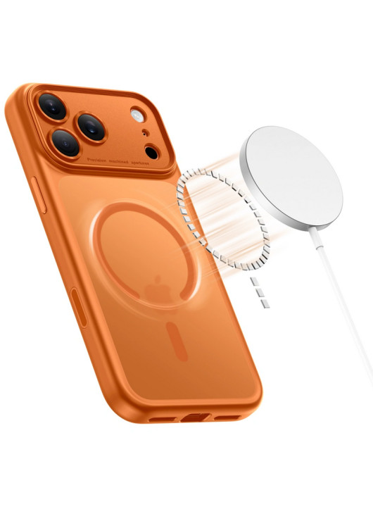 TECH-PROTECT MAGPEAK MAGSAFE CC MATTE COSMIC ORANGE Apple iPhone 17 Pro Tech-Protect Pomarańczowy