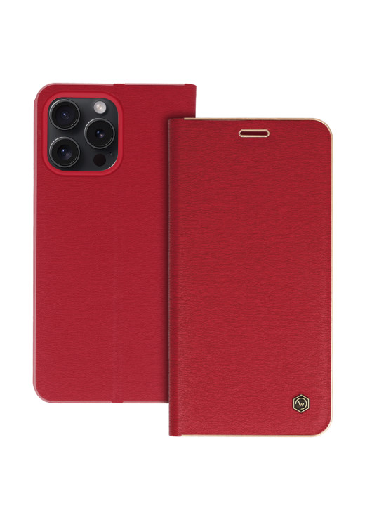 Etui Portfel Apple Iphone 15 Pro Czerwony
