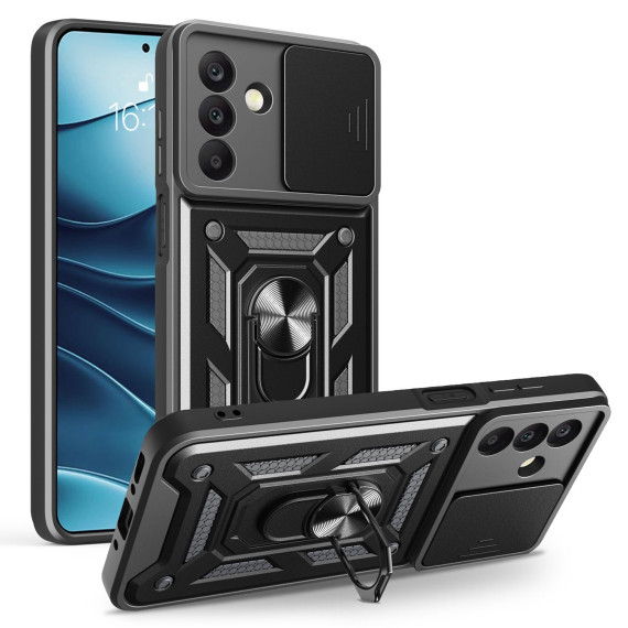 Slide Camera Armor Case Samsung A17 Czarny