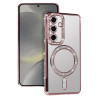 Bling Magsafe Case Samsung Galaxy S25 Odcienie różowego