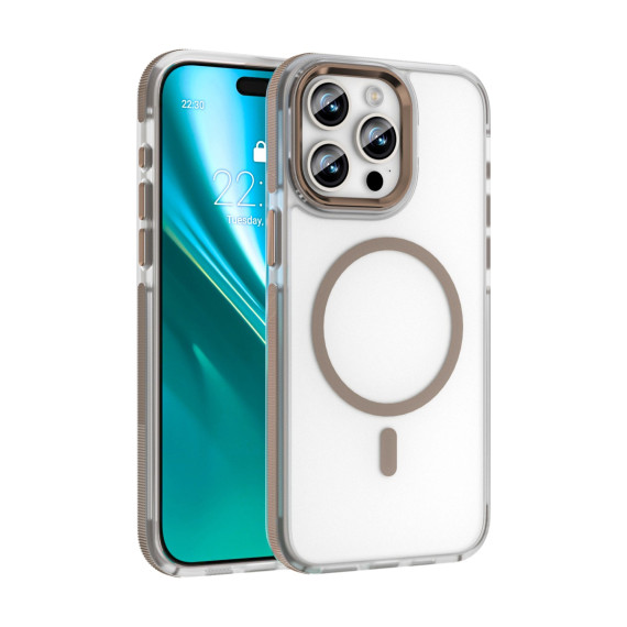 Nakładka Etteri Icy Mag złota Apple Iphone 15 Pro Etteri Złoty