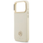 Guess nakładka Grained Strass Logo MagSafe beżowa Apple iPhone 17 Pro Max Guess Beżowy