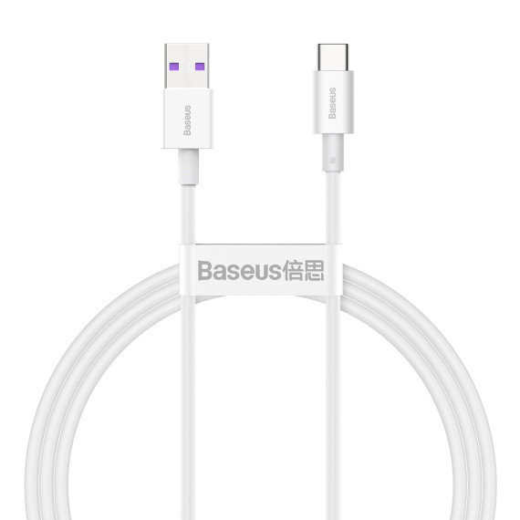 Baseus kabel Superior USB - USB-C 1,0 m biały 66W USB C Baseus Biały