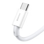 Baseus kabel Superior USB - USB-C 1,0 m biały 66W USB C Baseus Biały