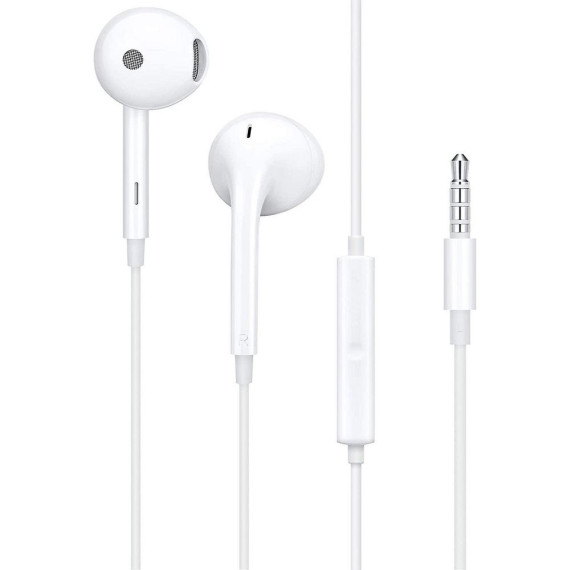 OPPO oryginalne słuchawki przewodowe Jack 3,5 mm z mikrofonem MH156 białe bulk Oppo Biały