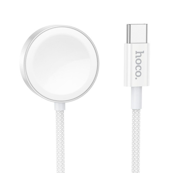 Ładowarka indukcyjna Hoco 2,5W USB C kompatyblina z Apple Watch i Samsung Watch CW59 biała Hoco Biały