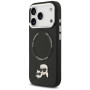 KARL LAGERFELD futerał kompatybilny z MagSafe KLHMP17XPSMLRKCK (PU K&C Pins) czarny