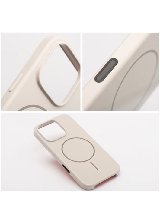 Glossy Mag Cover kompatybilny z MagSafe Apple iPhone 17 Inny Beżowy