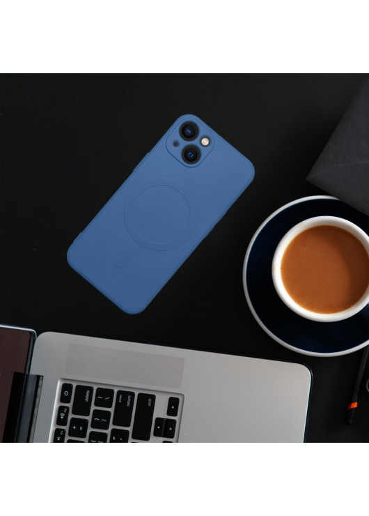 Futerał Silicone Mag Cover Samsung Galaxy S25 Inny Niebieski