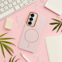 Etui FRAME MAG COVER kompatybilny z MagSafe Samsung Galaxy S25 Jasnoróżowy