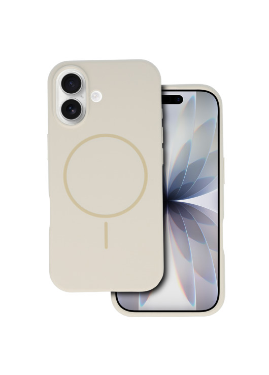 Etui Magsafe Slim Silicone Apple iPhone 17 Beżowy