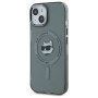 Karl Lagerfeld nakładka HC MagSafe IML Metal Choupette Head czarna Apple Iphone 15 Karl Lagerfeld Czarny