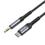 BWOO kabel AUX 3.5mm - USB-C BO-AUX066 czarny Aux Bwoo Odcienie czarnego