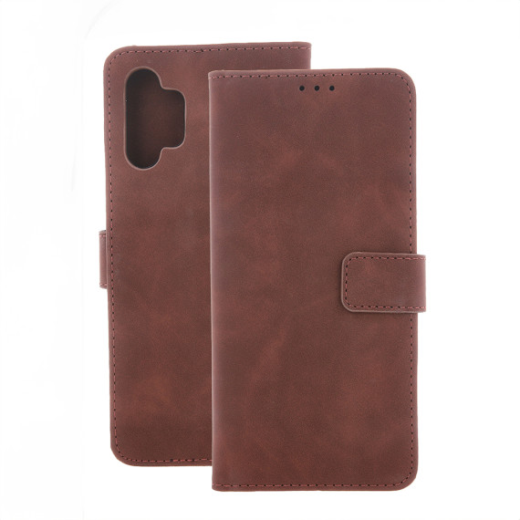 Etui Portfel Smart Velvet Motorola E22/E22i Brązowy