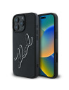 Karl Lagerfeld nakładka KLHCP16L3DRKSDLK czarna Hardcase 3D Rubber Bicolor Signature Apple iPhone 16 pro Karl Lagerfeld Czarny