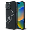 Karl Lagerfeld nakładka KLHCP16L3DRKSDLK czarna Hardcase 3D Rubber Bicolor Signature Apple iPhone 16 pro Karl Lagerfeld Czarny