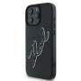 Karl Lagerfeld nakładka KLHCP16L3DRKSDLK czarna Hardcase 3D Rubber Bicolor Signature Apple iPhone 16 pro Karl Lagerfeld Czarny