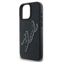 Karl Lagerfeld nakładka KLHCP16L3DRKSDLK czarna Hardcase 3D Rubber Bicolor Signature Apple iPhone 16 pro Karl Lagerfeld Czarny