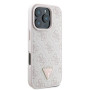 GUESS futerał GUHCP16XP4TDPP (PU Leather 4G Triangle Strass) Apple iPhone 16 Pro Max Guess Różowy