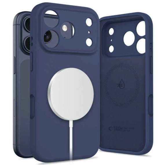 TECH-PROTECT SILICONE MAGSAFE IPHONE DEEP BLUE Apple iPhone 17 Pro Tech-Protect Granatowy
