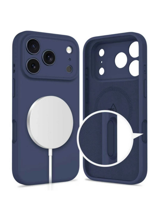 TECH-PROTECT SILICONE MAGSAFE IPHONE DEEP BLUE Apple iPhone 17 Pro Tech-Protect Granatowy